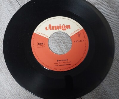 Theo Schumann-Combo Barcarole und Falke 7'' Vinyl Amiga DDR 1960er Single Schall