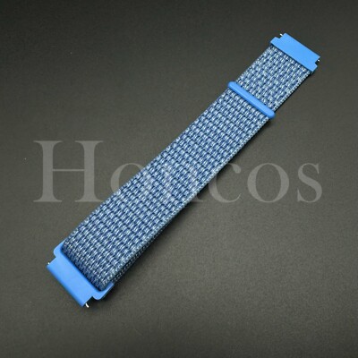 20 22 MM Blue Nylon Trail Loop Strap Watch Band Quick Release Fits for Huawei