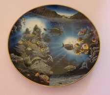 Collector Plate Serenity of Waipio Underwater Paradise Danbury Mint 1991