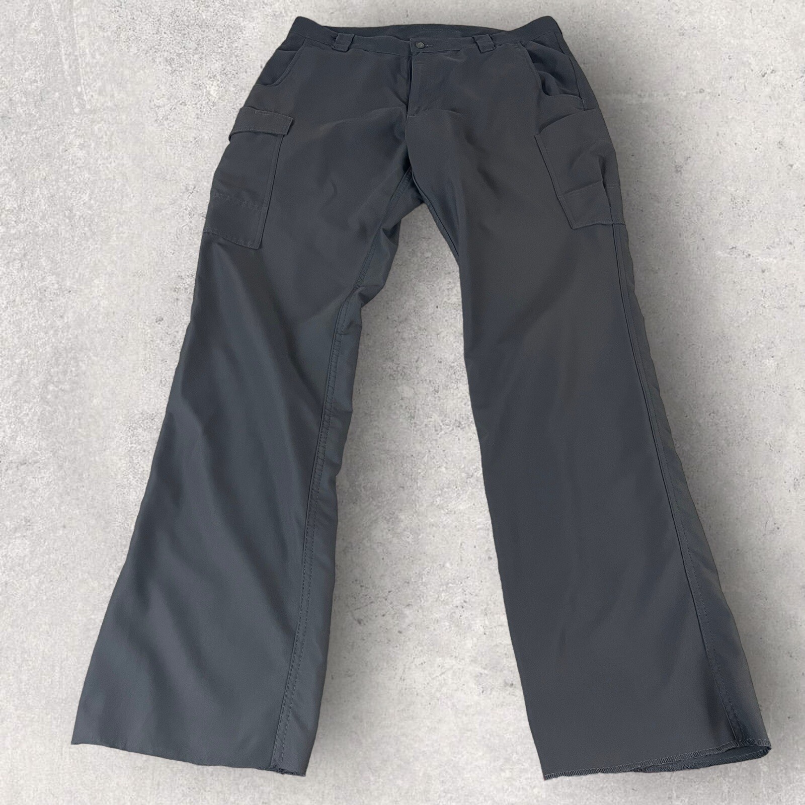 Cintas Cargo Pants Gray Mens 36R (36x36) Workwear Industrial Pockets