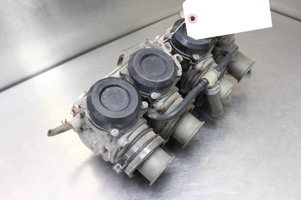 97-07 YAMAHA YZF600R OEM Carburetors Carb Rack Assembly NEEDS CLEANING Foto 4 de 4