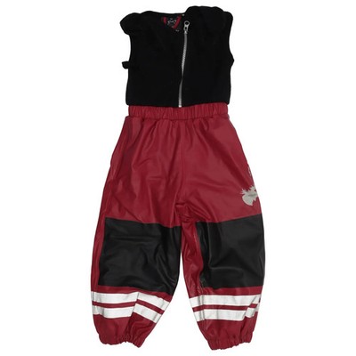 Lindberg, Regenhose, Größe: 90, Rot/Schwarz/Silber, Polyester/Polyurethan #ng9