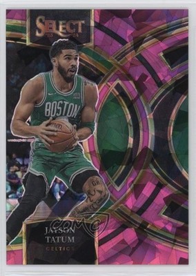 2023-24 Panini Select Premier Level Pink Cracked Ice Prizm 2/99 Jayson Tatum hs9
