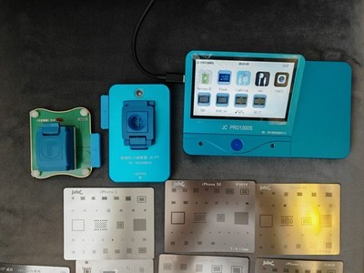 JC PRO 1000S+JC P7 PCIE NAND iPhone 5 - 7P + 4-6P + Reballing Schablonen