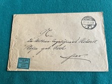 Brief mit Zettel: Frei lt. Avers Nr.8, F&uuml;rstlich Schaumb.-Lippisches Ministerium