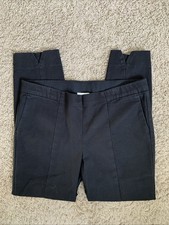 J Jill Essential Slim Ankle Pants Size 12 Black Pull On Cotton Blend