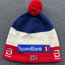 Bjorn Daehlie Sparebank Ski Cap Beanie Hat OS Biathlon Cross Country Podium SB1