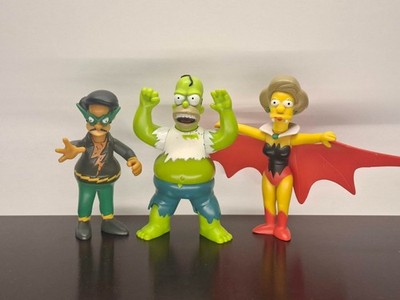 Simpsons WOS Treehouse of Horror Figure Set Homer Comic Book Guy Maude Loose