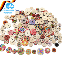 100 StüCk Vintage HolzknöPfe Mit 2 LöChern, Retro Harz KnöPfe FüR Strickjacken,