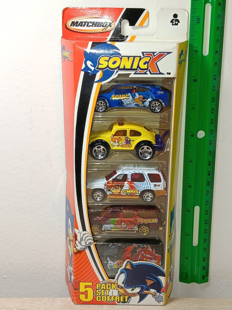 FREE SHIP* SONIC X 5 Pack Matchbox Sonic the Hedgehog Diecast Cars