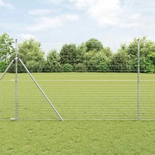 Field Fence Grey 1.6 x 10 m Steel vidaXL
