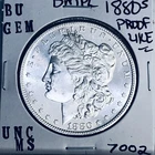 1880 S BU GEM MORGAN SILVER DOLLAR UNC MS+++ U.S. MINT RARE COIN 7002