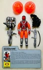 G.I. Joe 1991 Incinerators (Cobra Flamethrowers) w/File Card, COMPLETE, NICE