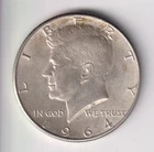 1964-P KENNEDY HALF DOLLAR .50¢ PHILADELPHIA 90% SILVER COIN UNITED STATES