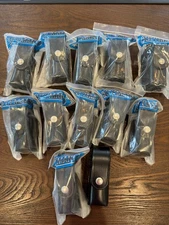 Bulk New Dutyman Black Leather Mace Holder Belt Sheath Holster