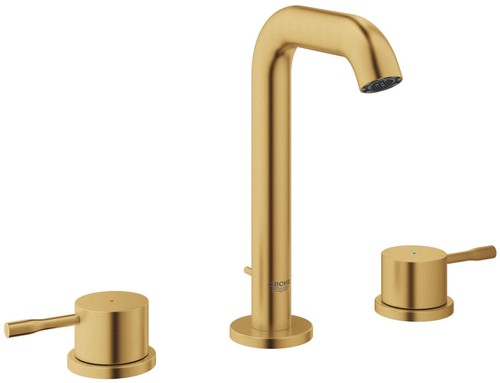Grohe 20 297 A Essence 1.2 GPM Widespread Bathroom Faucet - Brushed Cool Sunrise