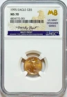 1995 American Gold Eagle 1/10 oz — photo from another recent sale