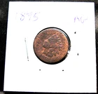 1875 Indian Head  1C cent,  circulated