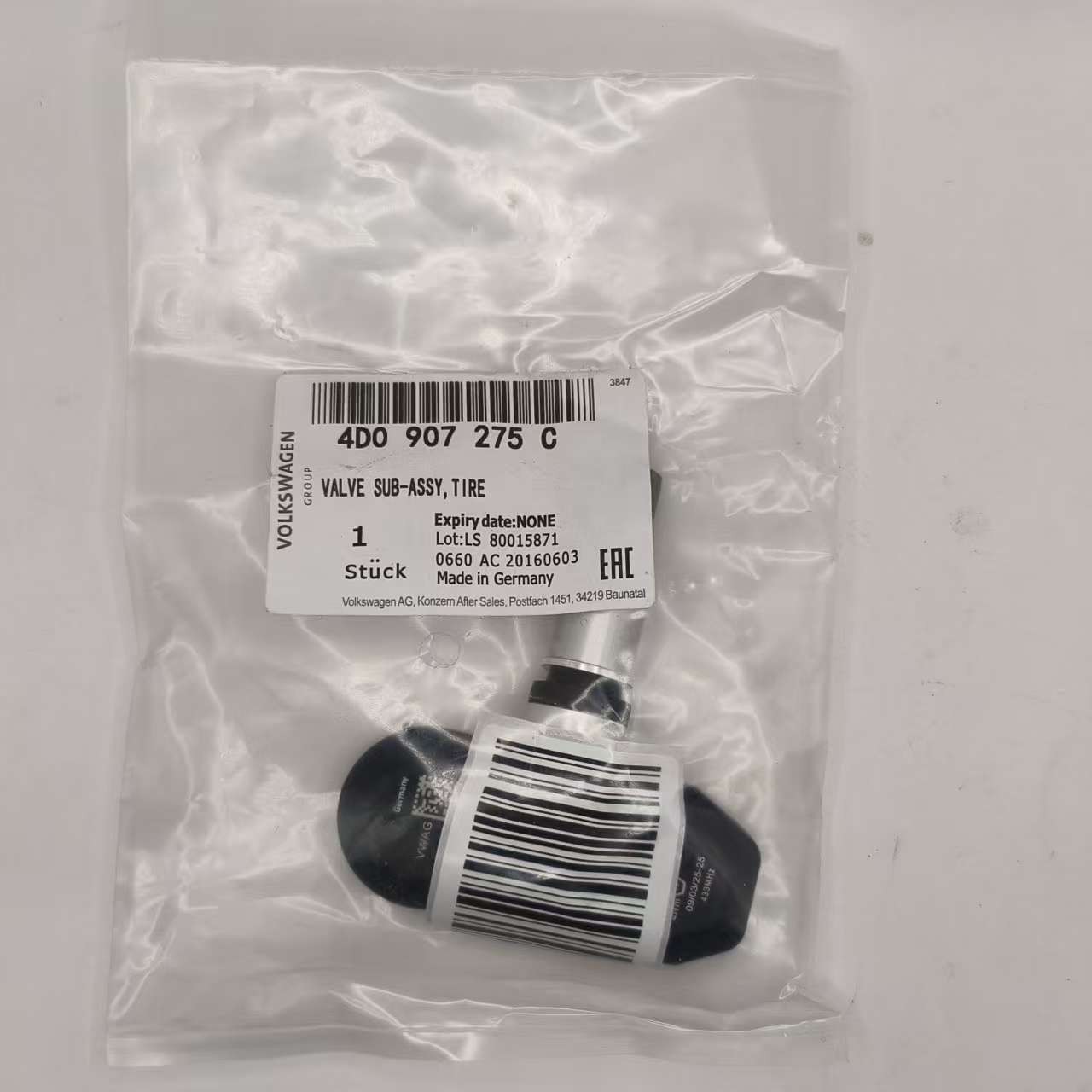 Brand-New 4Pcs OEM Tire Pressure Sensors TPMS 4D0907275C for Audi A8 Quattro 