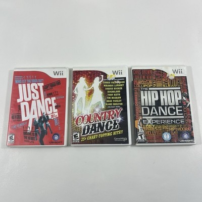 Wii Just Dance, Country Dance, And Hip Hop Dance Game Bundle