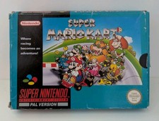 Super Mario Kart Boxed With Manual SNES Super Nintendo PAL