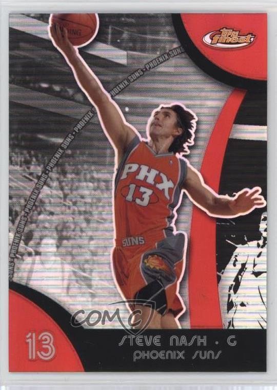 2007-08 Topps Finest Refractor Steve Nash #13 HOF 18jt