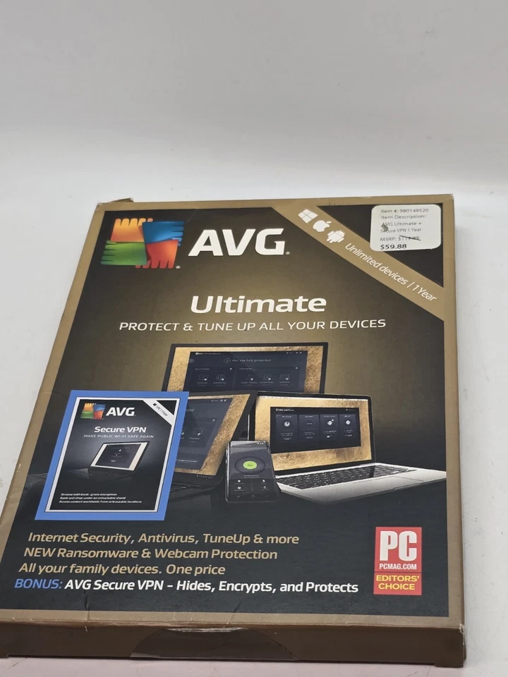 Устройства AVG Ultimate Protect & Tune Up + AVG Secure VPN, неограниченное количество устройств - Изображение 3 из 4
