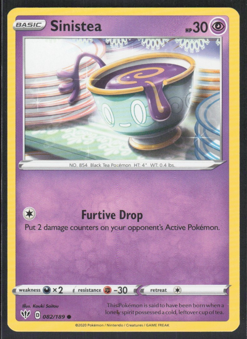 2020 Sword & Shield - Darkness Ablaze Sinistea Basic/Common #82