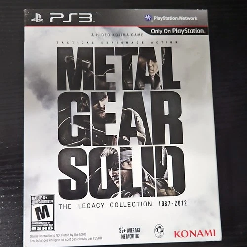 Konami Metal Gear Solid Legacy Collection PS3 Manual Included Action Adventure