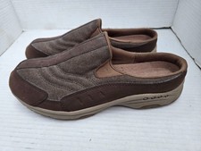Easy Spirit Brown Traveltime 398 Slipon Mules Slides 9M