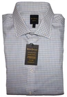 Hickey Freeman Dress Shirt 16 - 32/33 Modern Fit Med Blue Check Stretch Pima NWT