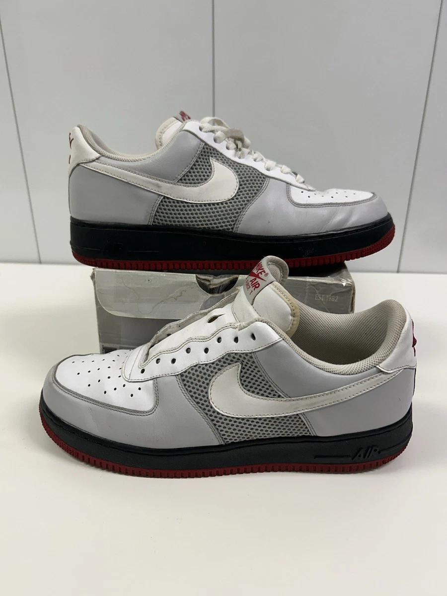 Nike Air Force 1s \'07 Low White Grey Shoes 315122-118 Men\'s Sz 12‎ Nike Air Force 1  main image 2