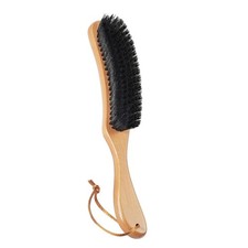 Boar Bristle Clothes Brush for Wool & 18 x 6 x 3 cm (L x W x H), Black