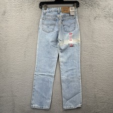 USA Levis Student 505 Orange Tab Faded Jeans 11 Boys 23.5x25.5 Western School