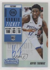 2018 Contenders Rookie Ticket Premium Edition Silver Prizm Khyri Thomas Auto 4fb