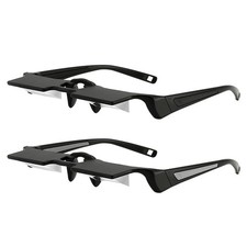 Lazy Reading Glasses HD Look Down Bed Glasses 90-degree Angle Prism Spectacles