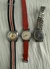 Vintage Timex Mechanical Lady Lot Of 3 For Parts Repair
