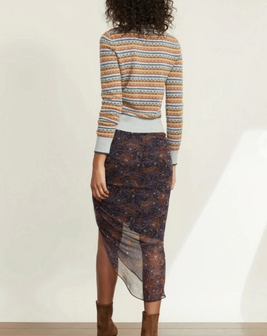 Veronica Beard Florian Pullover Multi Striped Cre… - image 18