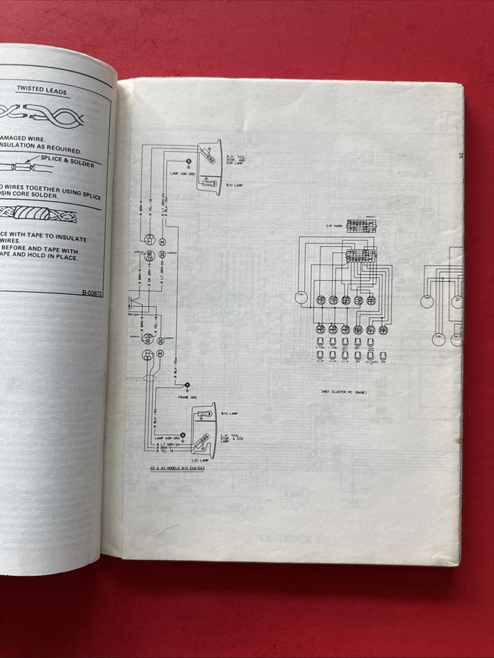 GMC K1500 K2500 K3500 1985 diagrama de cableado eléctrico de fábrica manual X-8564 Foto 4 de 4