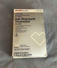 CVS Hair Regrowth Treatment Men 3 Month Supply Topical Aerosol Rogaine Exp 2/26