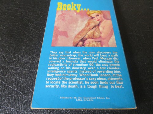 HANK JANSON - Becky/Infiltration/The Affairs Of Paula - P/B - Rare - Picture 2 of 4