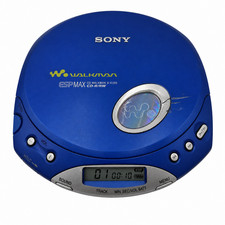 Sony CD Walkman D-E350 ESP MAX CD-R/RW Playback Portable CD Player Blue