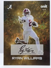 2025 Onit Gravity Alabama Ryan Williams Gold Galaxy Auto #1/1