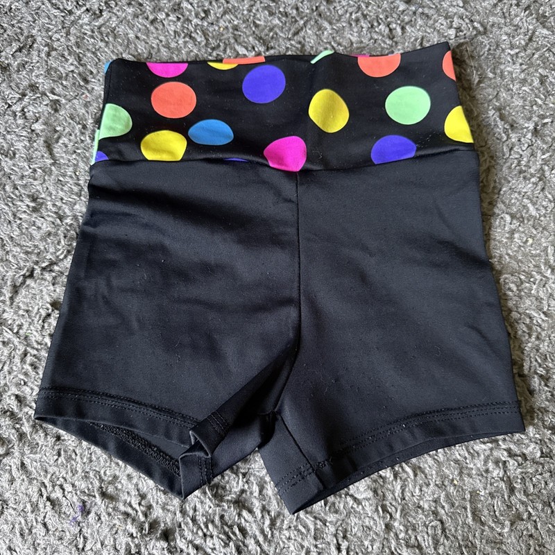 Gia Mia Dance Black Fitted Shorts - Girls Size M 6-7 y.o. - GUC!