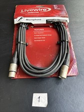 Livewire Essential XLR Microphone Cable SM15 - 15 ft. Black New