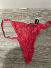 Frederick  s Of Hollywood Red G String Thong New Without Tags Size Large