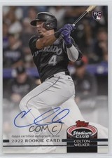 2022 Topps Stadium Club Auto Black Foil 11/25 Colton Welker #SCBA-CW Auto 14mw