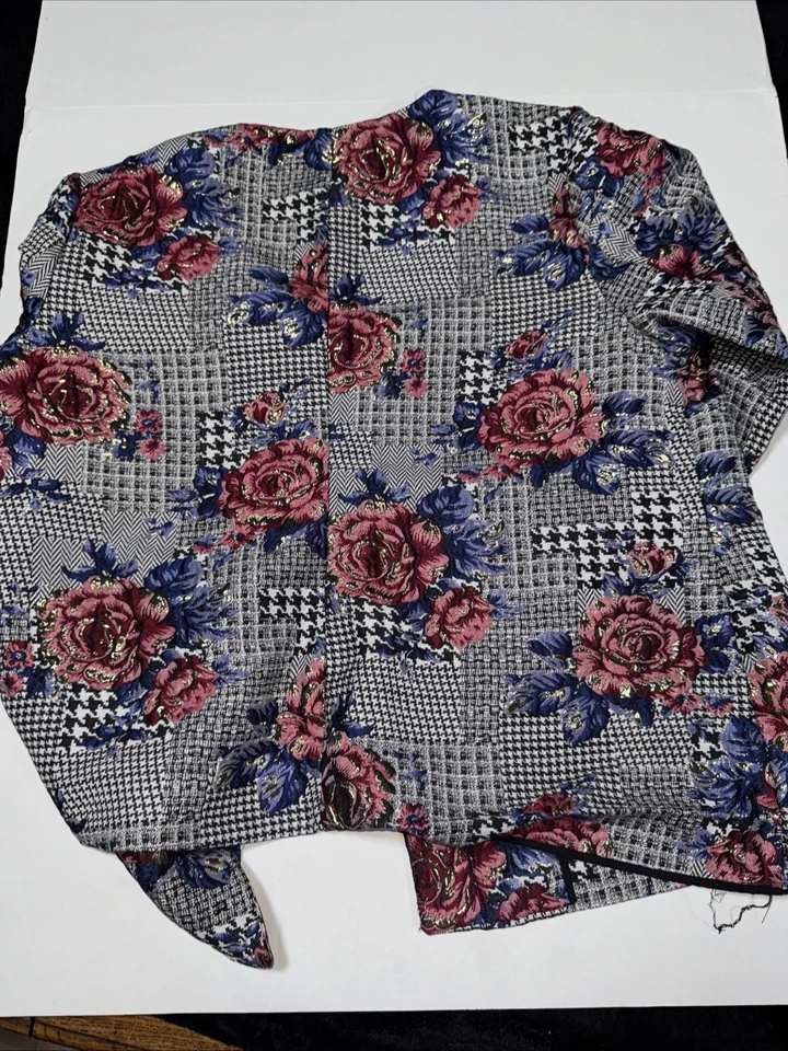 Blazer Alfani Mujer Talla 3X Estampado Floral Multicolor Foto 3 de 4