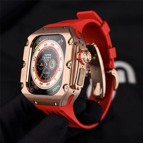 Titanium Alloy Case+Silicone Strap MOD KIT For Apple Watch Ultra /Ultra 2 3 49mm - Picture 2 of 44