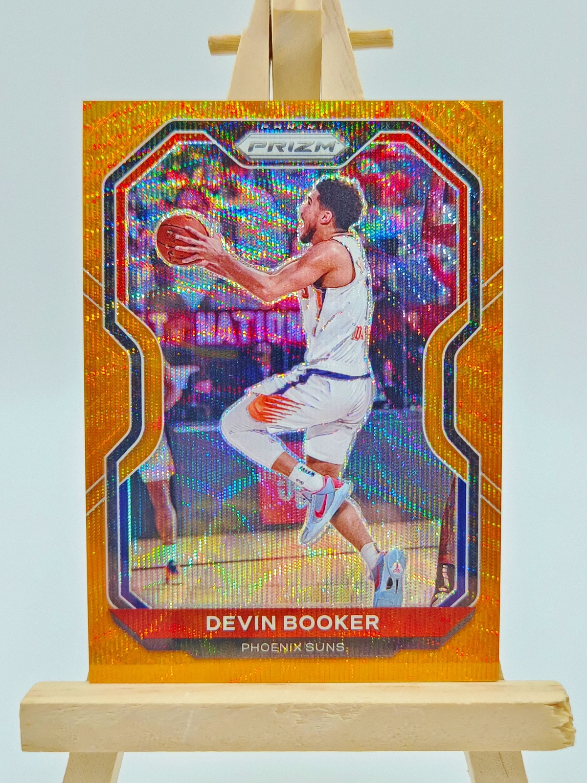 2020-21 Panini Prizm Devin Booker /60 Orange Wave Prizm Color Match #214